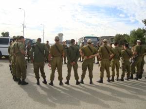 IDF soldiers at Gush Etzion junction