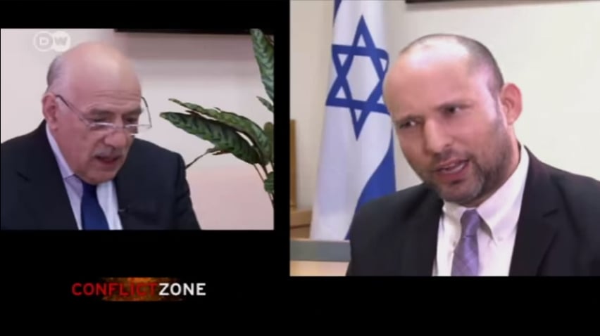 Education Minister and Jewish Home Leader Naftali Bennett Faces His Harshest Interview By Conflict Zone