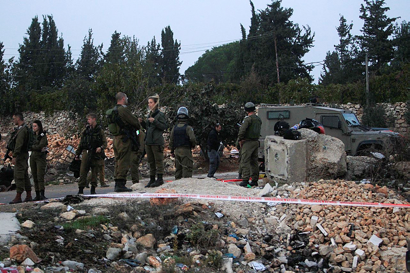 scene of terror attack near hebron