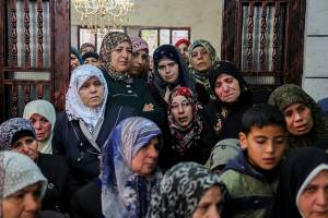 funeral for terrorist near hebron