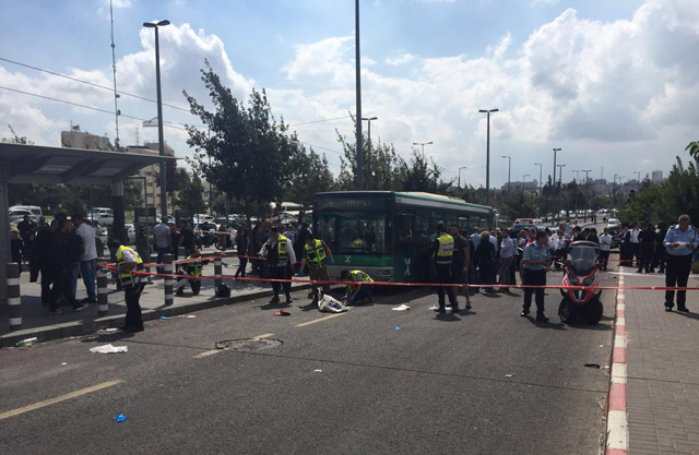 Scene of recent terror attack in Jerusalem