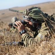 IDF forces in the Golan Heights