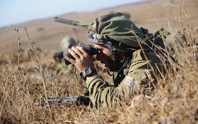 IDF forces in the Golan Heights