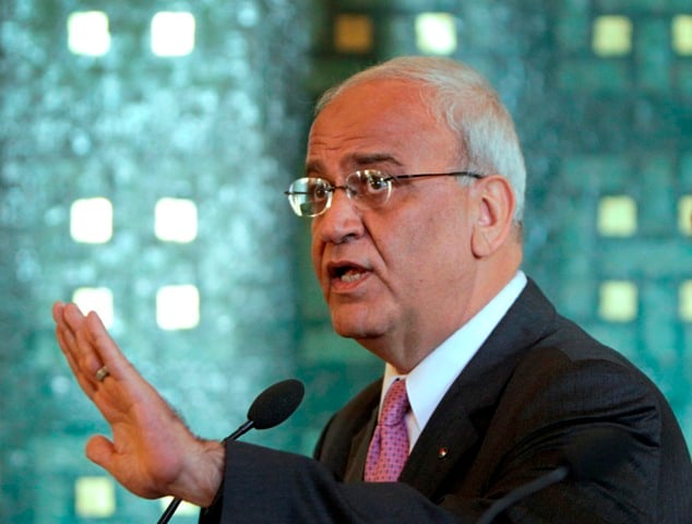 PLO executive Saeb Erekat