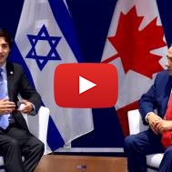 Prime Minister Netanyahu Meets with Canadian Prime Minister Justin Trudeau