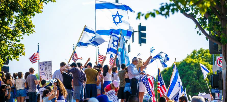 Pro-Israel rally in Los Angeles