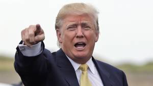 Leading Republican presidential candidate Donald Trump. (AP/Seth Wenig)