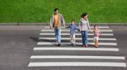 Children crossing street