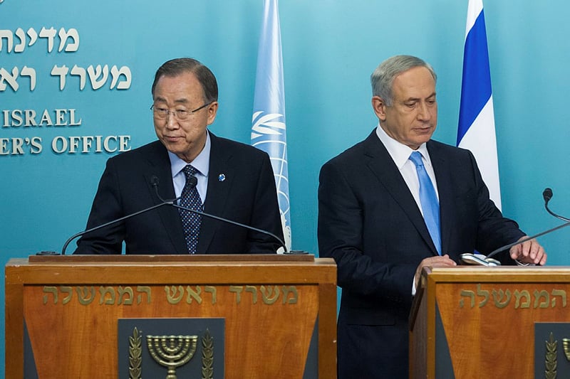 Ban Ki-Moon and Netanyahu