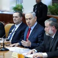PM Netanyahu during a cabinet meeting