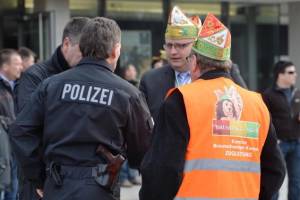 Following Islamic threat, organizers and police discuss canceling a popular street parade earlier this year in Braunschweig, Germany. (Julian Stratenschulte/AP)