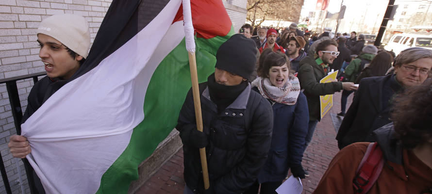 anti-Semitic US student Protest
