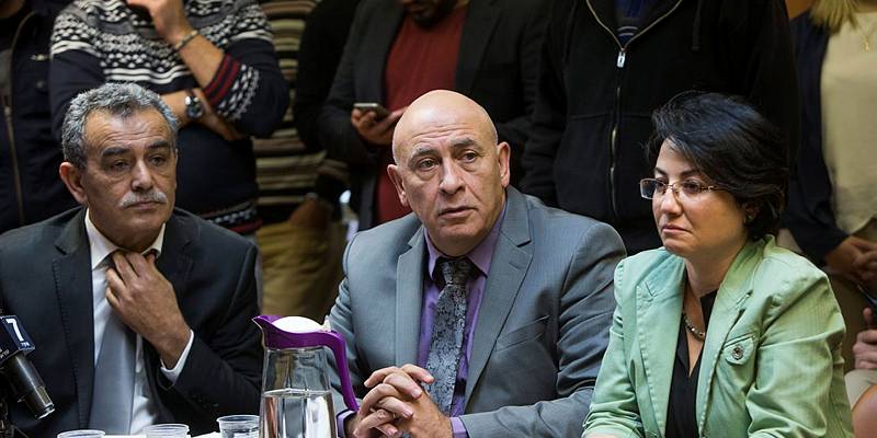 Jamal Zahalka, Hanin Zoabi and Basel Ghattas