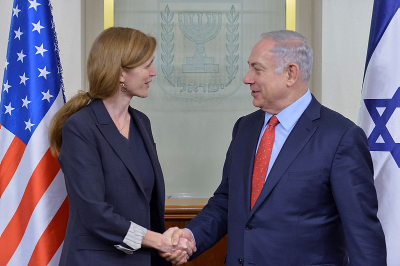 Samantha Power and netanyahu