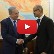 PM Netanyahu and Microsoft CEO Nadella