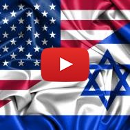 United States and Israeli flags