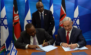PM Netanyahu and Kenyan President Kenyatta sign agreements