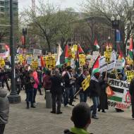Anti-Israel protest outside AIPAC