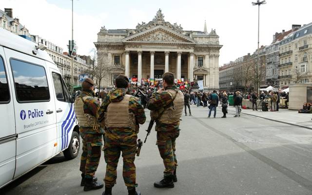 Belgian soldiers Brussels