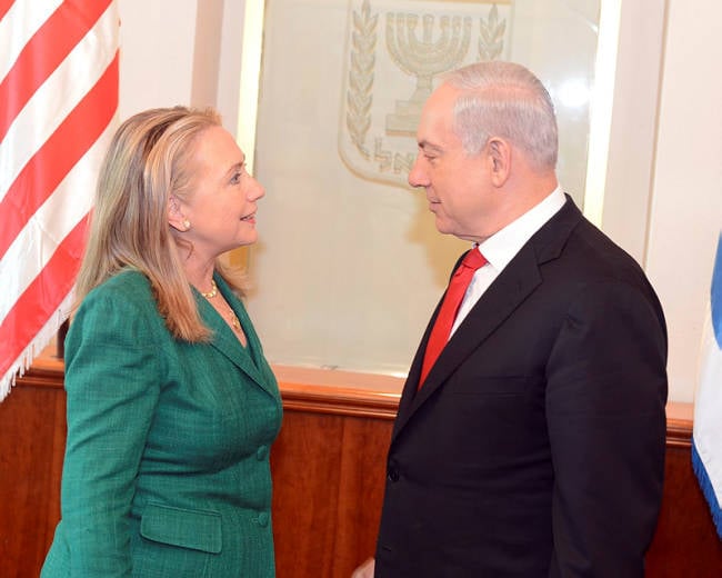 Clinton and Netanyahu