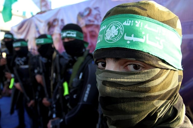 Hamas terrorists in Gaza