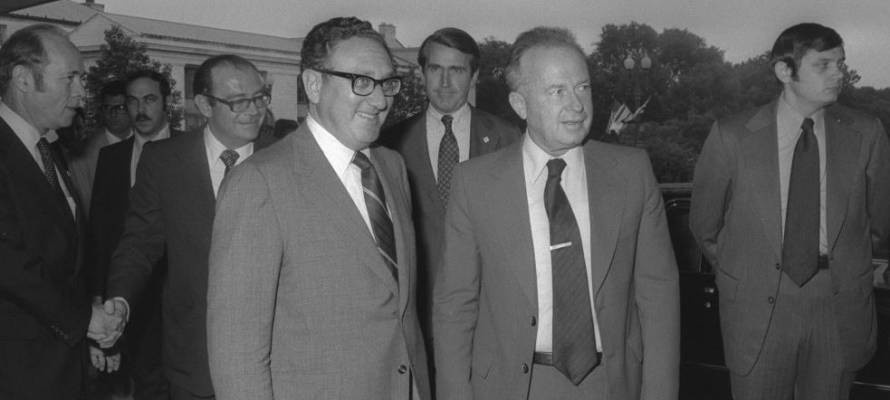 Henry Kissinger and Yitzhak Rabin