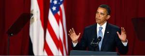 El presidente estadounidense Barack Obama en 2009 pronuncia su famoso discurso de El Cairo, llegando a los palestinos y el mundo musulmán. (AP)