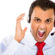 Angry call operator