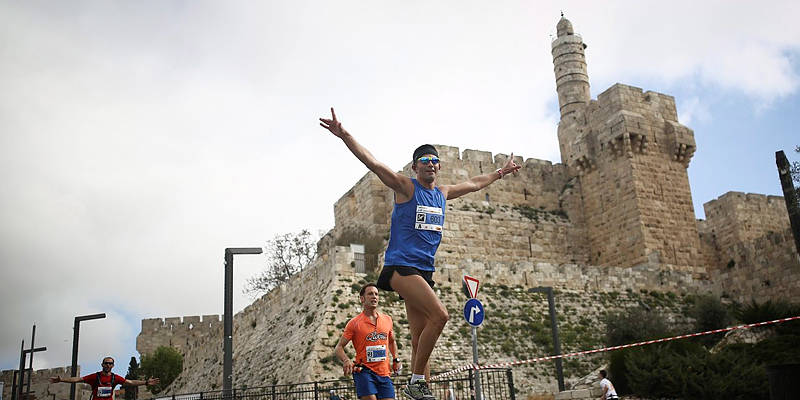 Jerusalem Marathon, Tower of David