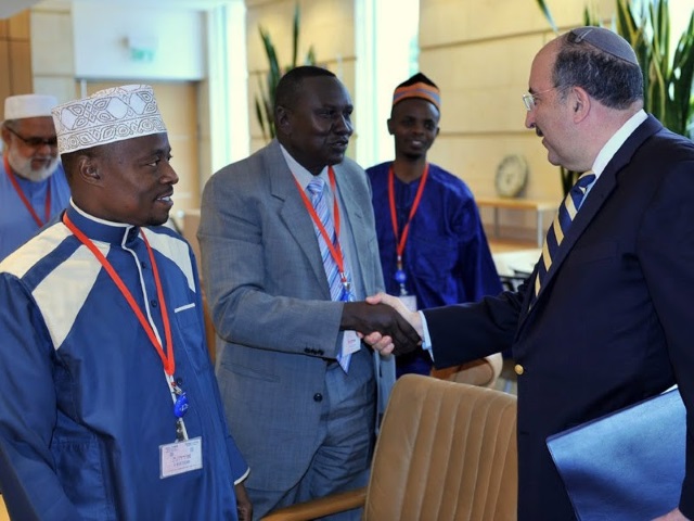 African Muslim religious leaders meet with MFA DG Dore Gold in Jerusalem