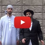 Jew and Moslem walking together