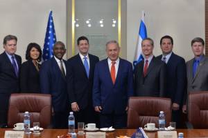 PM Netanyahu and US Congressional delegation