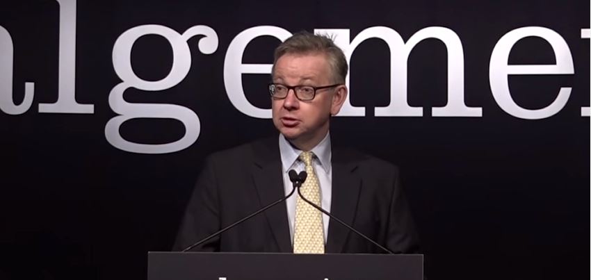 UK Justice Minister Michael Gove