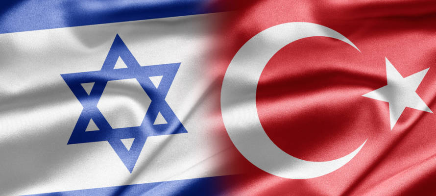 Turkey Israeli flags