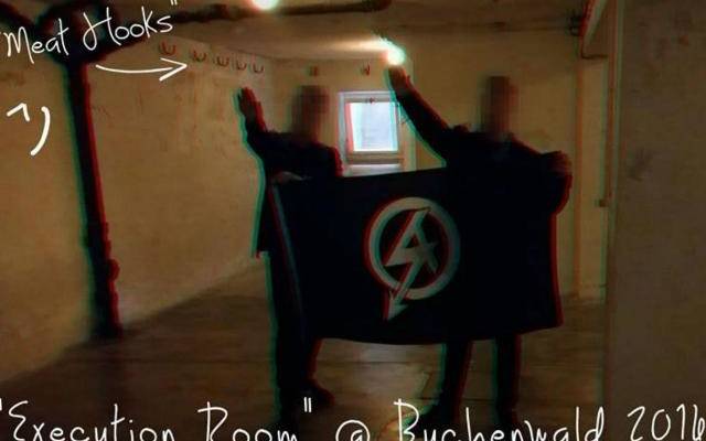 Hitler salute Buchenwald