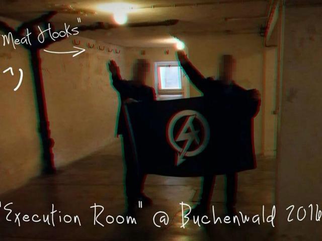 Hitler salute Buchenwald