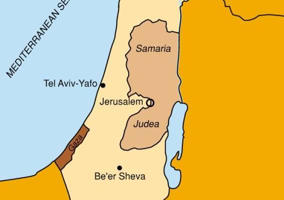 Map Judea and Samaria