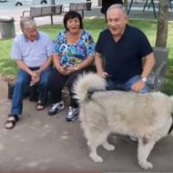 Netanyahu and dog Kaiya