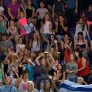 Israeli fans at European rhythmic gymnastics