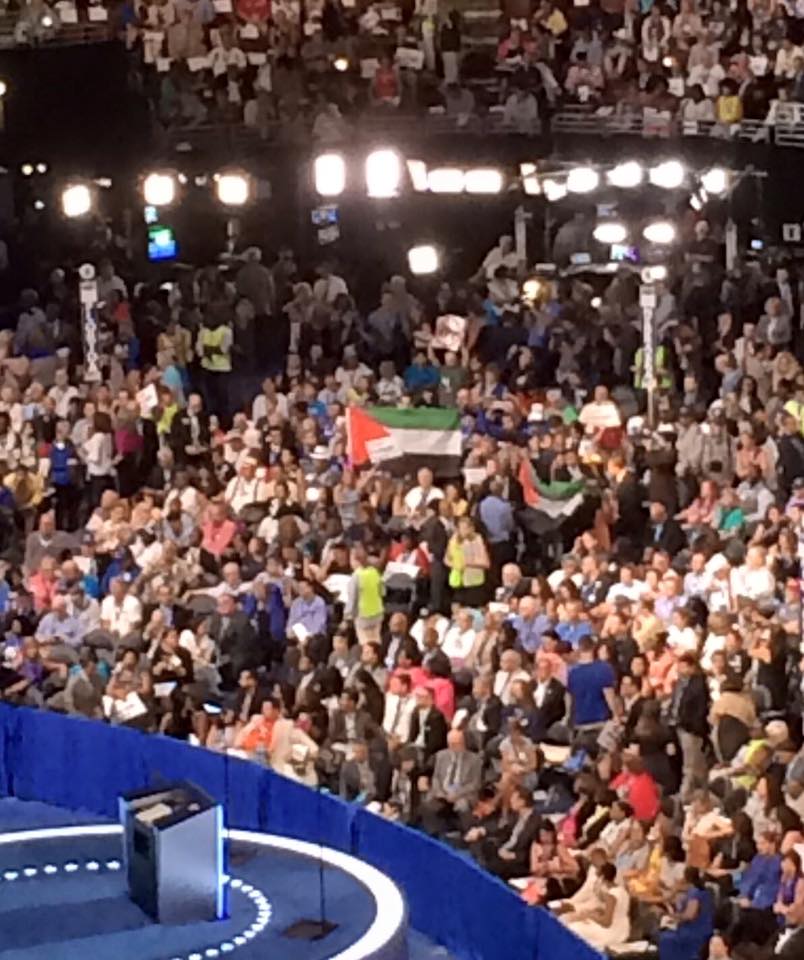 DNC Palestinian flag