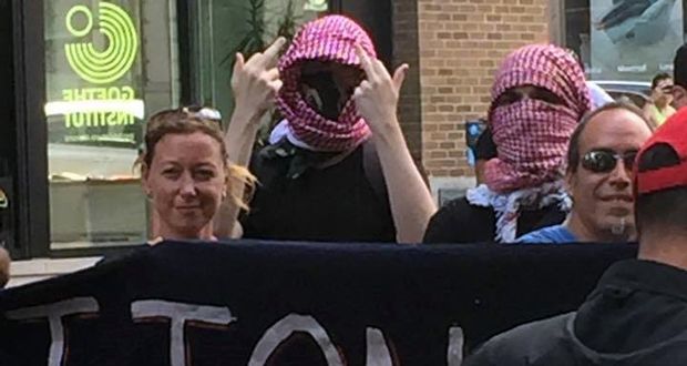 anti-israel demonstrators in montreal