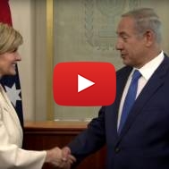 Netanyahu and Julie Bishop