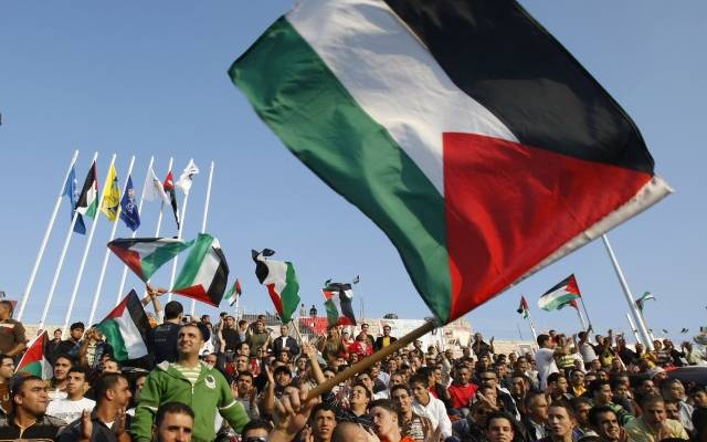 Palestinian flag soccer