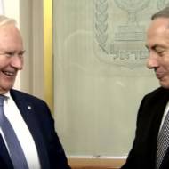 David Johnston and Benjamin Netanyahu