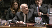 Palestinian ambassador to the UN Riyad Mansour