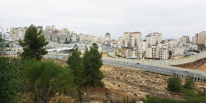illegal Palestinian construction near Jerusalem