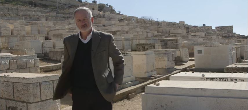 Jeff Daube at Mount of Olives cemetery