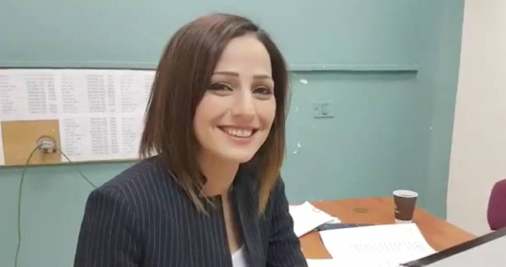 Female Druze newscaster