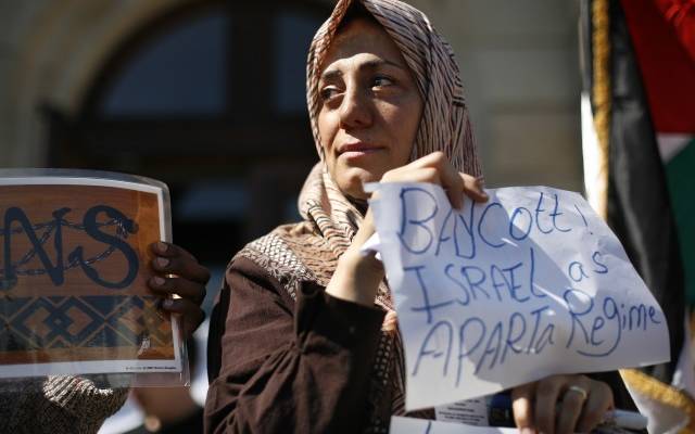 Anti-Israel protester