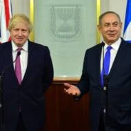 PM Netanyahu and UK Foreign Secy. Boris Johnson